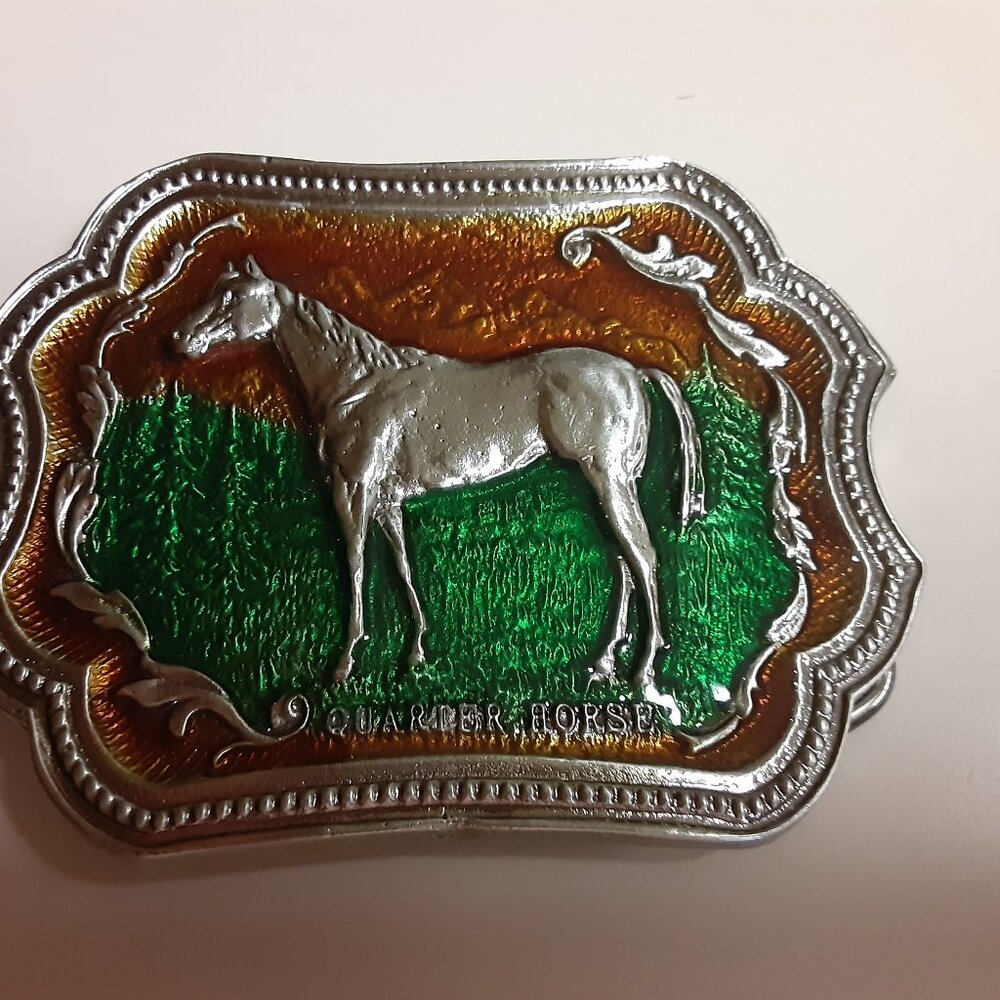 Pewter Horse Buckle